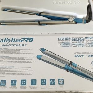 BaBylissPRO Flat Iron Hair Straightener 1”  Nano Titanium Prima 3000 NEW